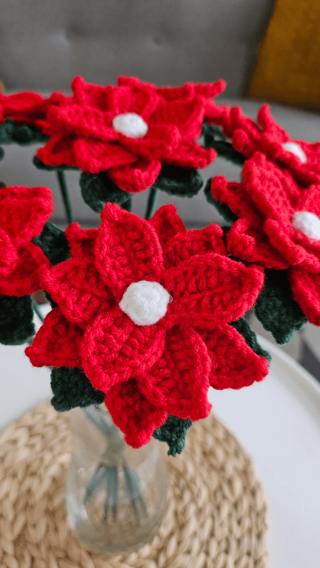 Bouquet de Poinsettia (8 fleurs)