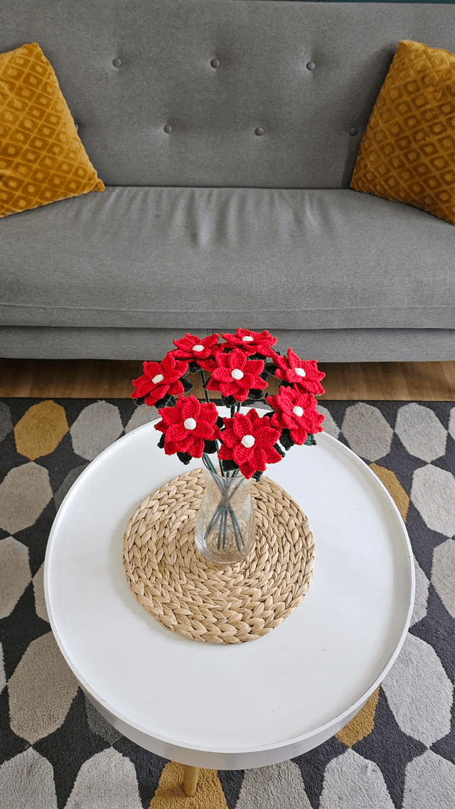Bouquet de Poinsettia (8 fleurs)
