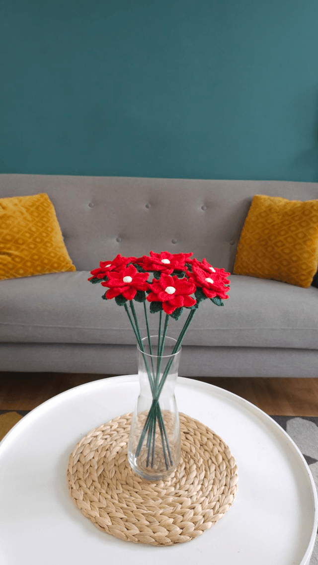 Bouquet de Poinsettia (8 fleurs)