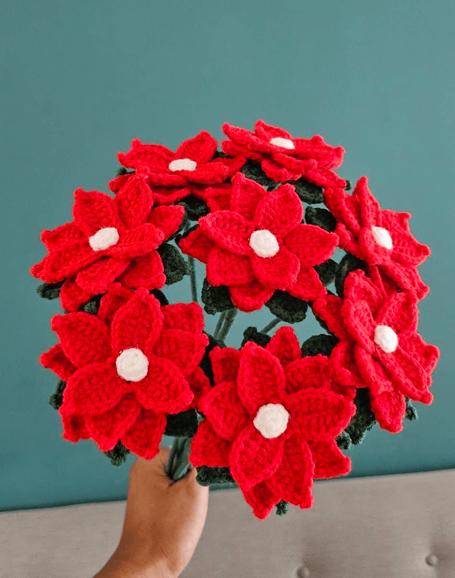 Bouquet de Poinsettia (8 fleurs)