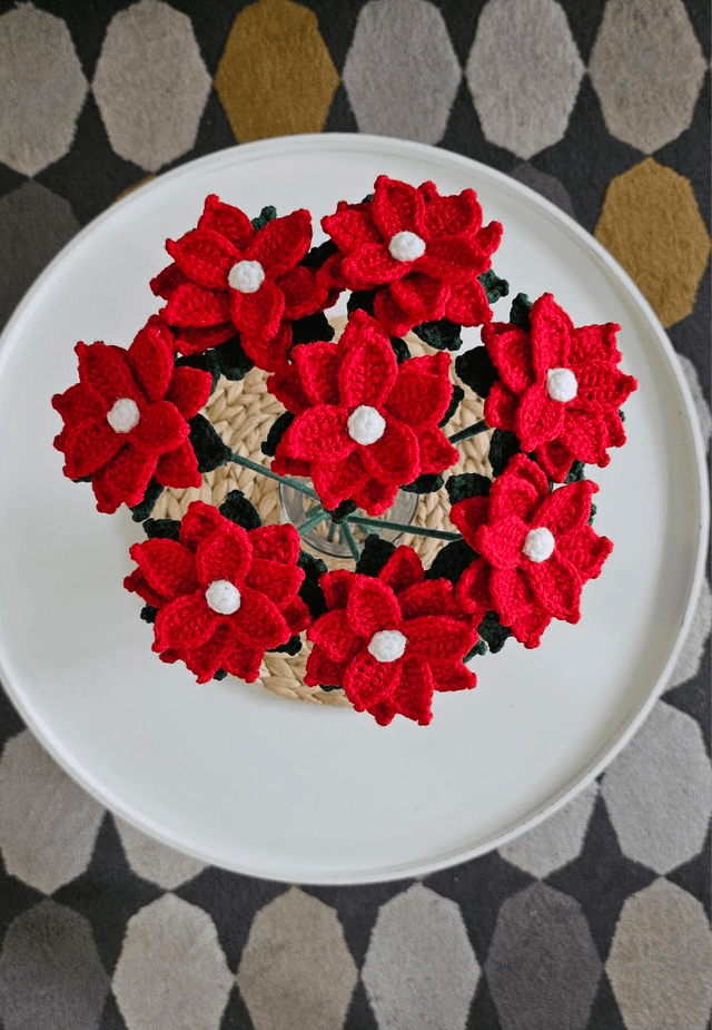 Bouquet de Poinsettia (8 fleurs)